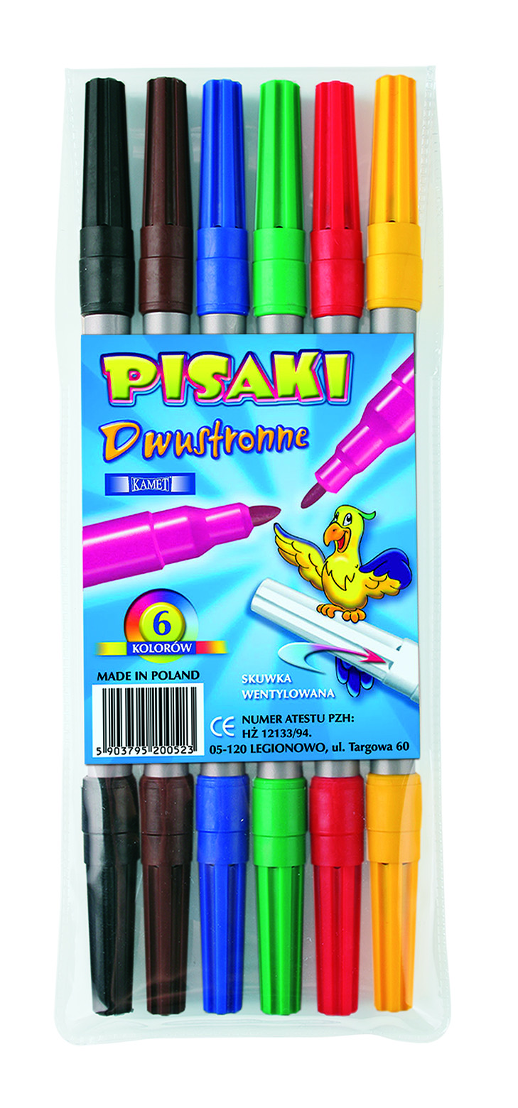 Pisaki dwustronne Kamet 6kol.